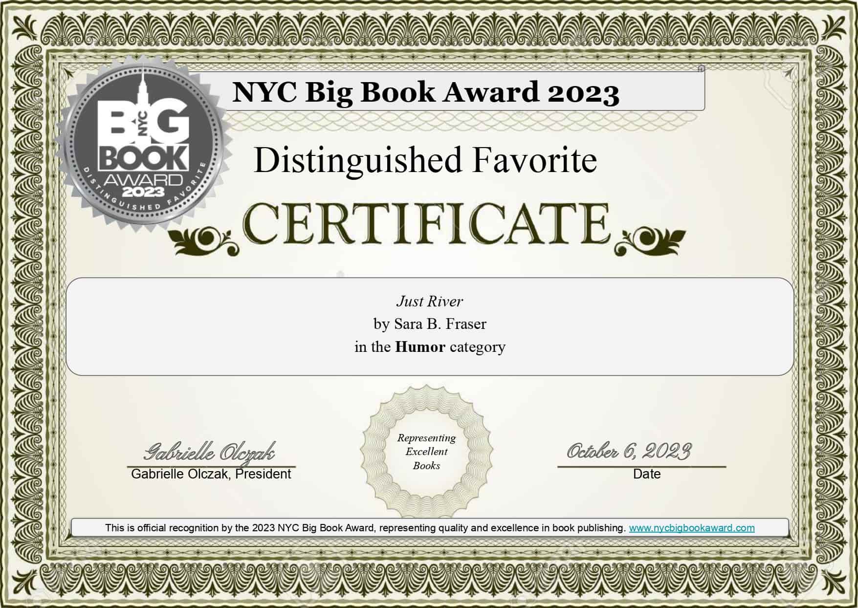 Award Certificate